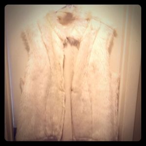 Fur vest xl